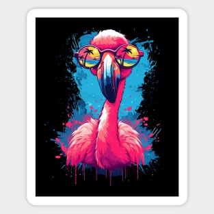 Sunglasses Flamingo Gifts Beach Summer Funny Flamingo Magnet